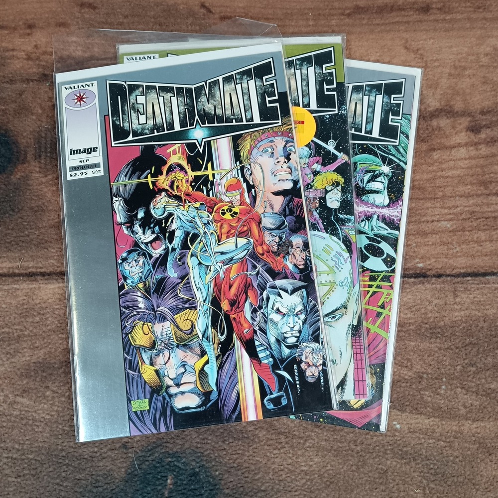 Image Valiant Deathmate Comic Book Lot OS Multicolor Excellent 3 Issue Set 1993